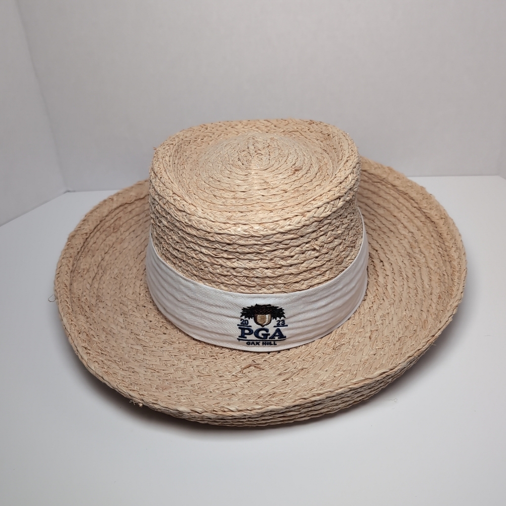 Kate Lord PGA Oak Hill Fedora Straw Hat Size S/M New